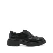 ASH Mercer Läder Oxford Loafers Black, Dam