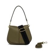 Gianni Chiarini Helena Round Crossbody Väska Svart Green, Dam