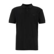 Boss Svart Piquet Polo Tröja Black, Herr