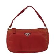 Prada Vintage Pre-owned Tyg prada-vskor Red, Dam