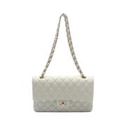 Chanel Vintage Pre-owned Tyg chanel-vskor White, Dam