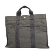 Hermès Vintage Pre-owned Canvas totevskor Gray, Dam