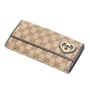 Gucci Vintage Pre-owned Canvas plnbcker Beige, Dam