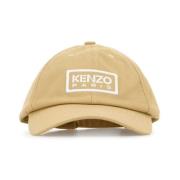 Kenzo Stilig Beige Bomull Baseballkeps Beige, Unisex