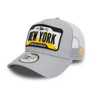 New Era Grå New York Trucker Cap Gray, Herr