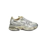 Premiata Vit Sneaker Moerund med Metallisk Effekt Gray, Dam