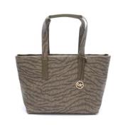 Michael Kors Pre-owned Pre-owned Belagd canvas totevskor Brown, Dam