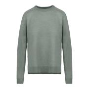 BomBoogie Mjuk Merino Crew-neck Sweater Green, Dam