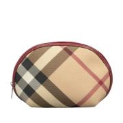 Burberry Vintage Pre-owned Canvas kuvertvskor Beige, Dam