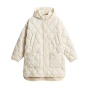 Woolrich Diamantquiltad Dunjacka Beige Beige, Dam