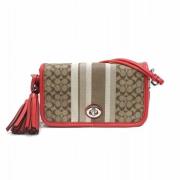 Coach Pre-owned Pre-owned Canvas axelremsvskor Brown, Dam