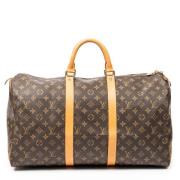 Louis Vuitton Vintage Pre-owned Belagd canvas handvskor Brown, Dam