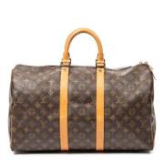 Louis Vuitton Vintage Pre-owned Belagd canvas handvskor Brown, Dam