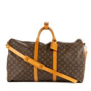 Louis Vuitton Vintage Pre-owned Belagd canvas resvskor Brown, Dam