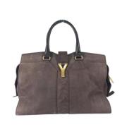 Yves Saint Laurent Vintage Pre-owned Laeder handvskor Brown, Dam