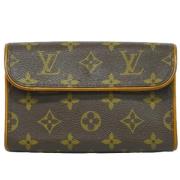 Louis Vuitton Vintage Pre-owned Canvas kuvertvskor Brown, Dam