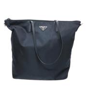 Prada Vintage Pre-owned Tyg prada-vskor Blue, Dam