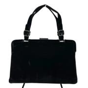 Prada Vintage Pre-owned Canvas prada-vskor Black, Dam