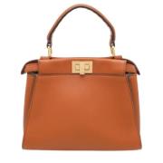 Fendi Vintage Pre-owned Laeder handvskor Brown, Dam