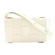 Bottega Veneta Vintage Pre-owned Laeder axelremsvskor White, Dam