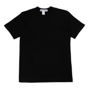 Comme des Garçons Svart bomull T-shirt Fn-T002-W24Bk Black, Herr