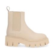 Copenhagen Shoes Läder Chelsea Boot i Natur Beige, Dam