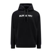 Burberry Bomullsweatshirt med frontlogo Black, Herr