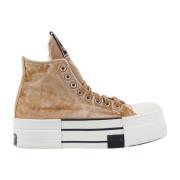 Converse Högtop Sneakers med Logodetalj Beige, Herr