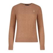 Polo Ralph Lauren Rundhalsad stickad tröja Beige, Dam