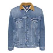 Tommy Hilfiger Denim Kappor med Kontrastkrage Blue, Herr