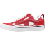 Vans Check Mega Skool Sneakers Red, Herr