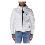 Blauer Kort Wave Pufferjacka White, Herr