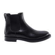 Tod's Klassiska Läder Chelsea Boots Black, Herr