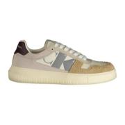 Calvin Klein Sportiga Beige Sneakers med Kontrastdetaljer Multicolor, ...