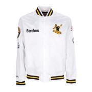 Mitchell & Ness Pittsburgh Steelers Bomberjacka Vit White, Herr