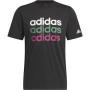 Adidas Linjär Grafisk Sport T-shirt Grön Black, Herr