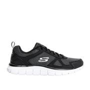 Skechers Svart/Vit Herr Track Skor Black, Herr