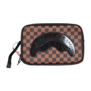 Sprayground Genomskinlig Gummihaj Toalettväska Brown, Dam