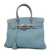 Hermès Vintage Pre-owned Laeder handvskor Blue, Dam