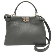 Fendi Vintage Pre-owned Laeder fendi-vskor Gray, Dam