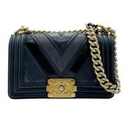 Chanel Vintage Pre-owned Laeder chanel-vskor Blue, Dam