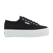 Adidas Canvas Sneaker Linea Up And Down Black, Dam