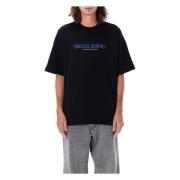 Emporio Armani Oversized Piquet T-shirt Rund Hals Black, Herr