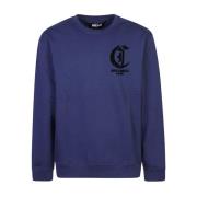 Just Cavalli Blå Sweatshirt Aw24 Herrmode Blue, Herr