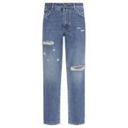 Dolce & Gabbana Slim Fit Denim Jeans Blue, Dam