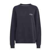 Ball Midnight Sweatshirt med Broderad Detalj Blue, Dam