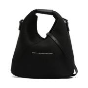 MM6 Maison Margiela Svart Signatur Nummer Motiv Väska Black, Dam