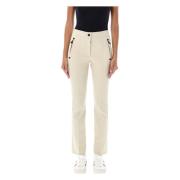 Moncler Vita High-Waist Tekniska Byxor Aw24 White, Dam