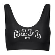 Ball Sporttopp med Logotyp Svart Black, Dam