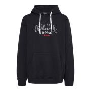 Ball Svart Hoodie Sweatshirt med Cool Logo Black, Dam